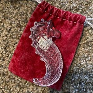 Waterford Crystal Seahorse Paperweight Collectible—never used